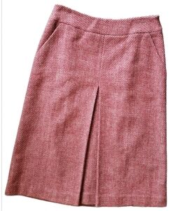 Jones Wear Wool blend Tweed Red Ivory Skirt Size 4